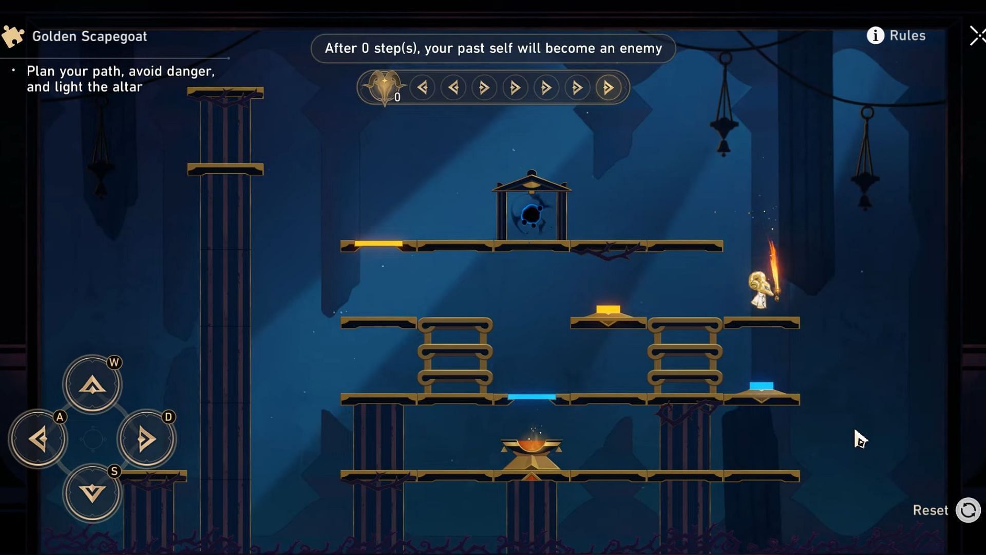 First Golden Scapegoat puzzle solution (Image via HoYoverse)